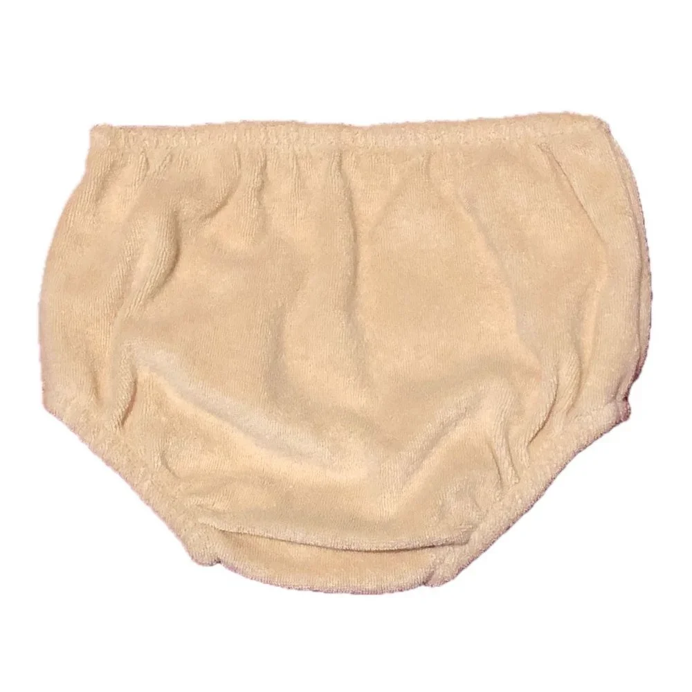 Ovale Bloomers Diaper Cover Tan Embroidered 